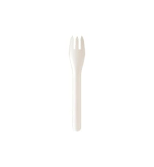 BIOPAK - Fourchettes jetables Pluma, 16 cm, blanc, 100 pièces