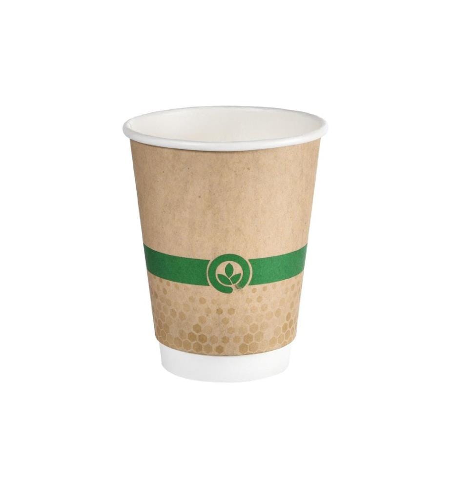 BIOPAK - Tasses à café jetables Melli Double Wall 47 cl, 18 pièces