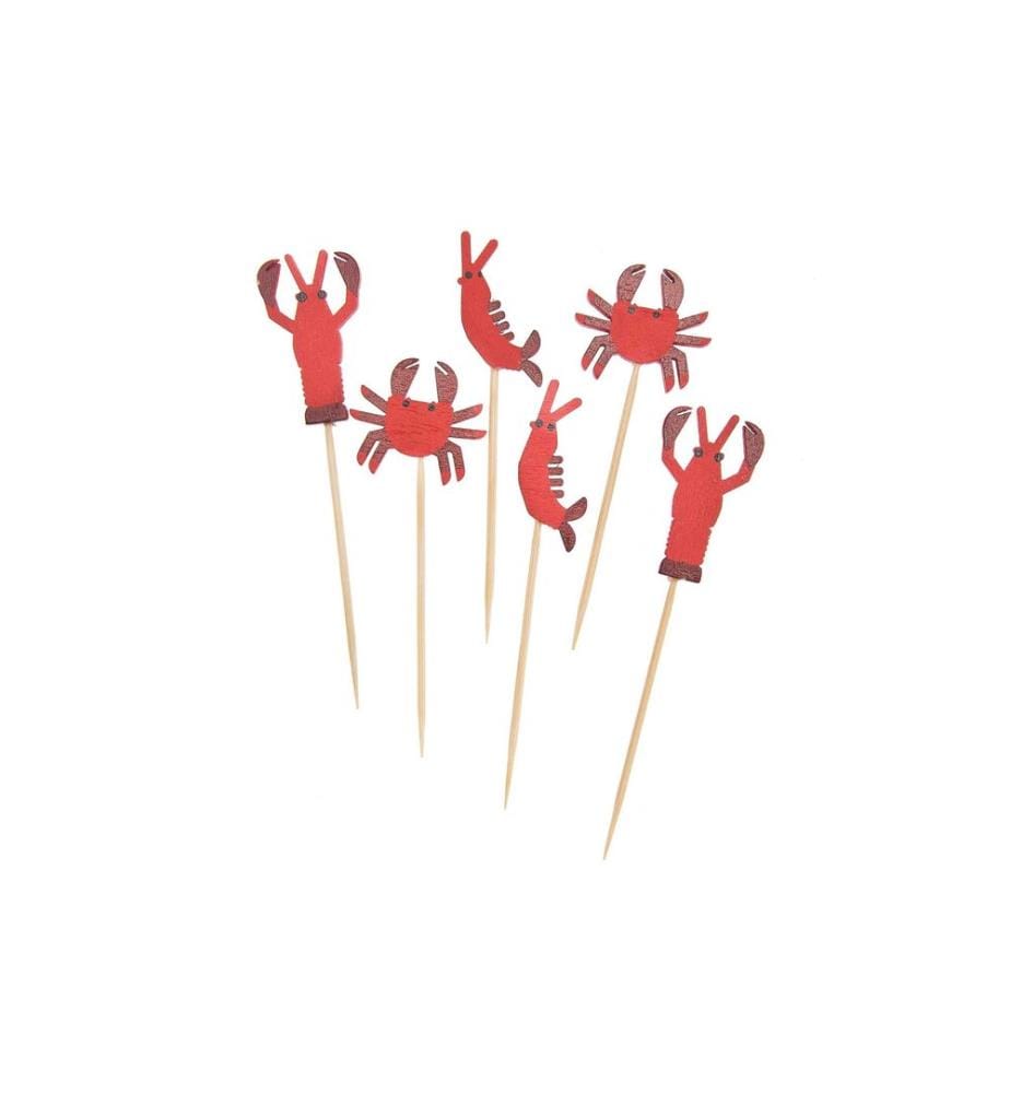 RICO DESIGN - Pearl Piques décoratifs Animaux marins 6 Pièce/s Blanc