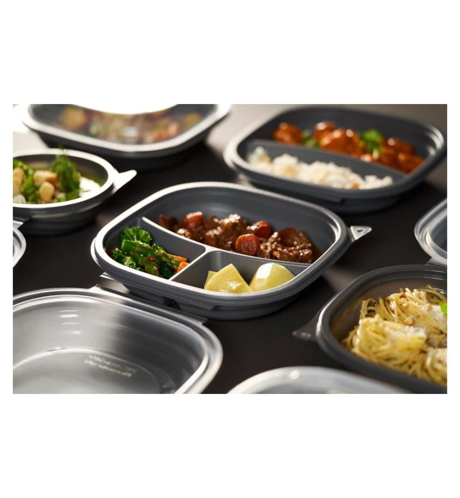 Duni - Bols jetables Vista 25 Pièce/s, 3 compartiments, 650/216/216 ml