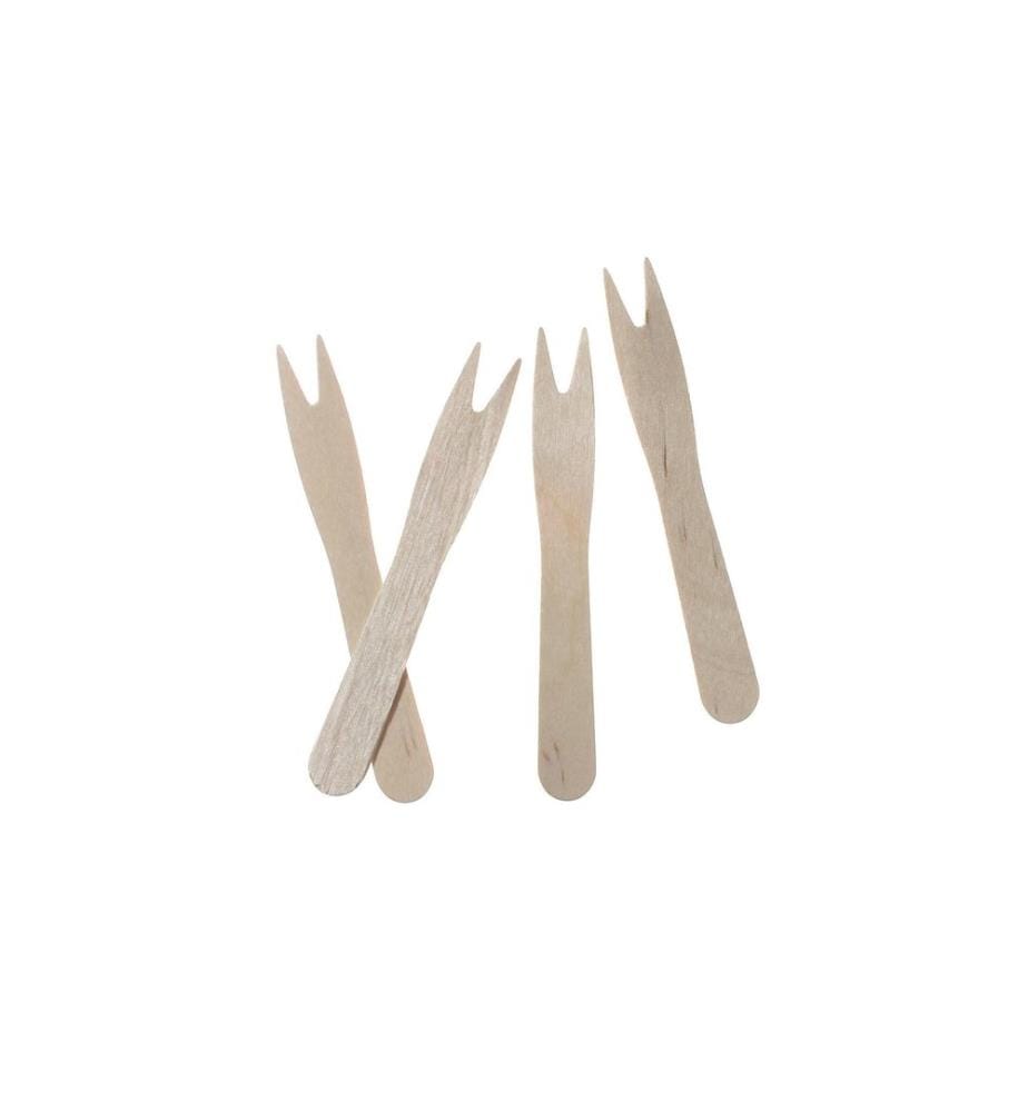Papstar - Fourchettes jetables Frites 1000 Pièce/s Brun
