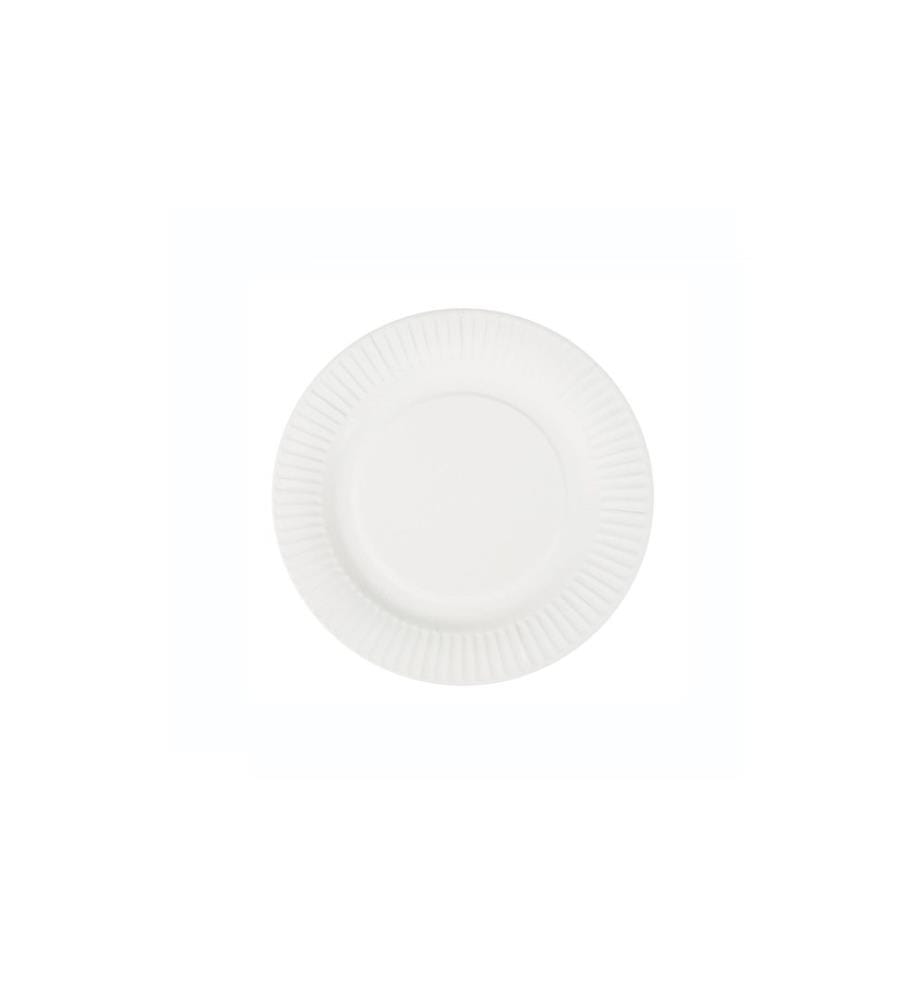 Papstar - Assiettes jetables Pure 19 cm, 25 Pièce/s, Blanc
