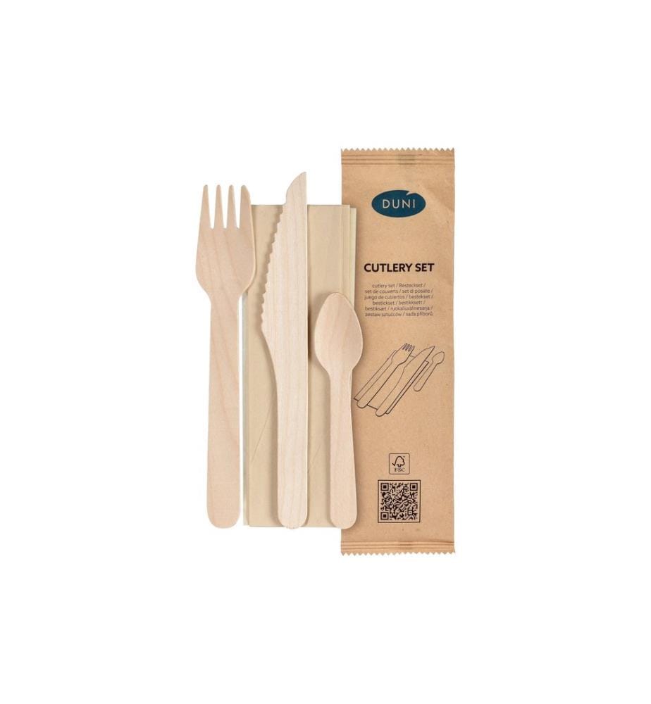Duni - Sets de couverts jetables Petit 4/1 250 Pièce/s