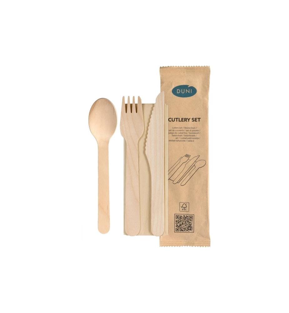 Duni - Sets de couverts jetables Petit 4/1 250 Pièce/s
