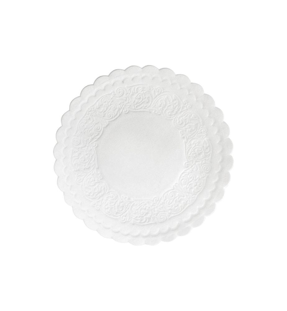 Duni - Glasuntersetzer rund 9 cm, 500 Stück, Weiss