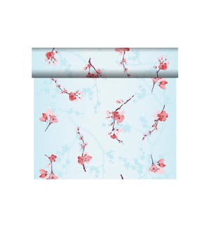 Duni - Nappe Cherry Breeze 40 cm x 24 cm, Bleu/Rose