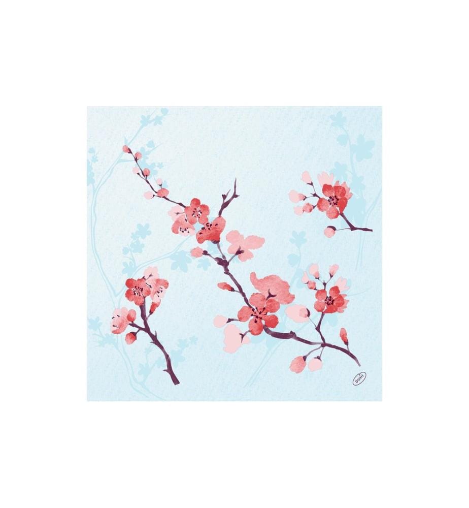 Duni - Serviettes en papier Cherry Breeze 40 cm x 40 cm, 50 Pièce/s