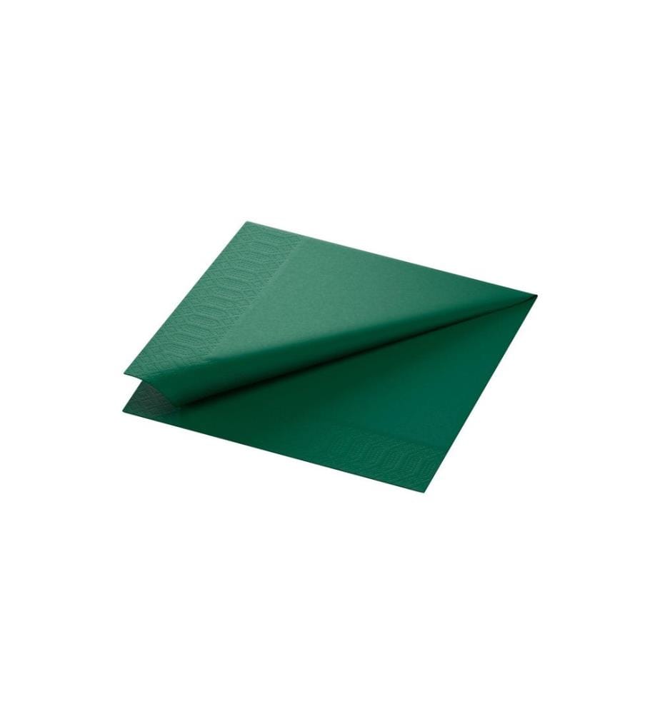 Duni - Serviettes en papier 3 couches vert chasseur 40 cm x 40 cm, 250 Pièce/s