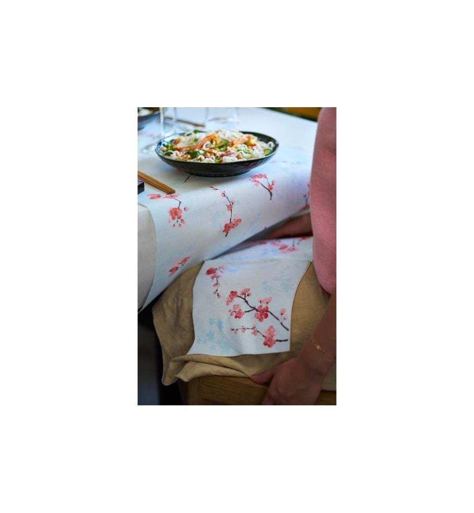 Duni - Serviettes en papier Cherry Breeze 40 cm x 40 cm, 60 Pièce/s