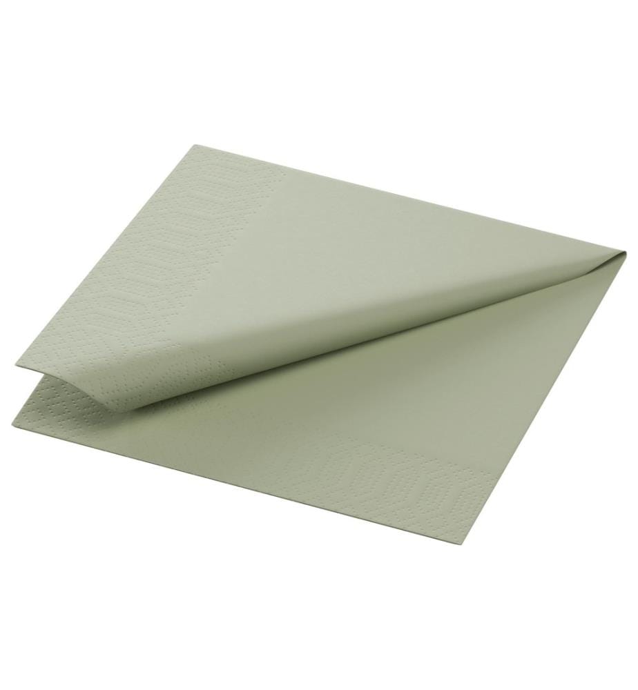 Duni - Serviettes en papier Tissue 24 cm x 24 cm, 250 Pièce/s, Pistache