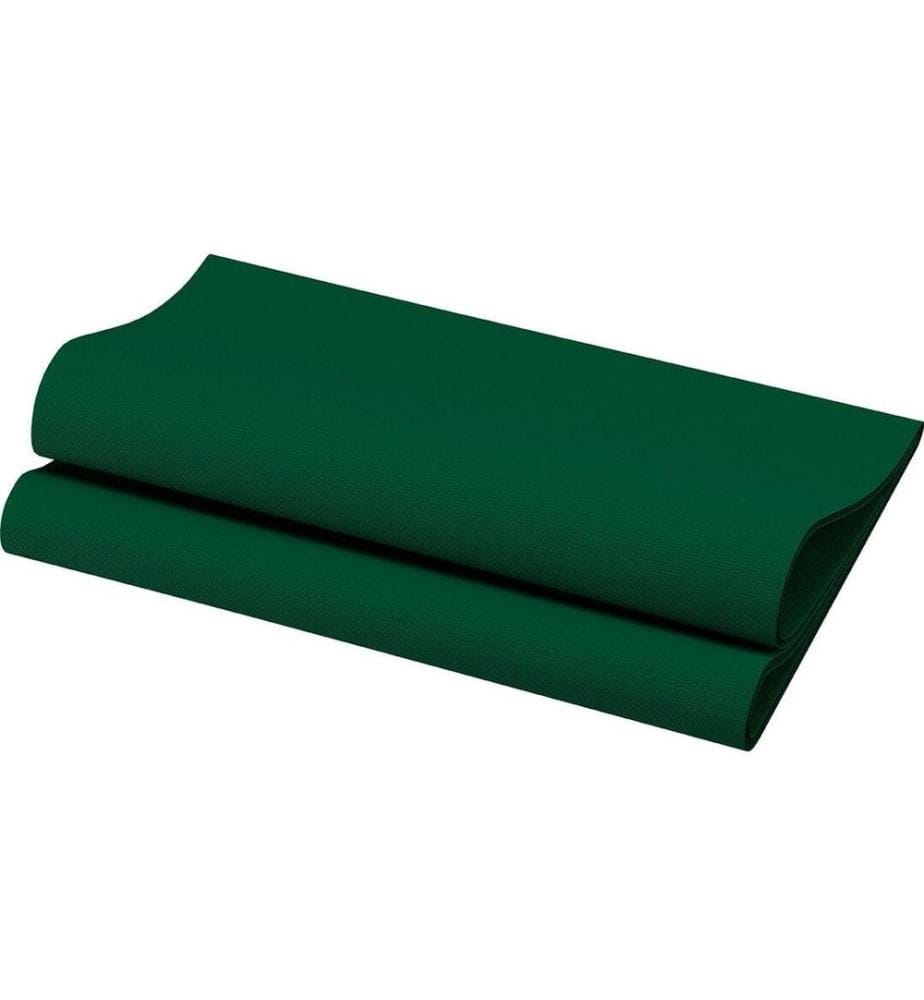 Duni - Serviettes en papier 40 cm x 40 cm, 60 Pièce/s, Vert foncé