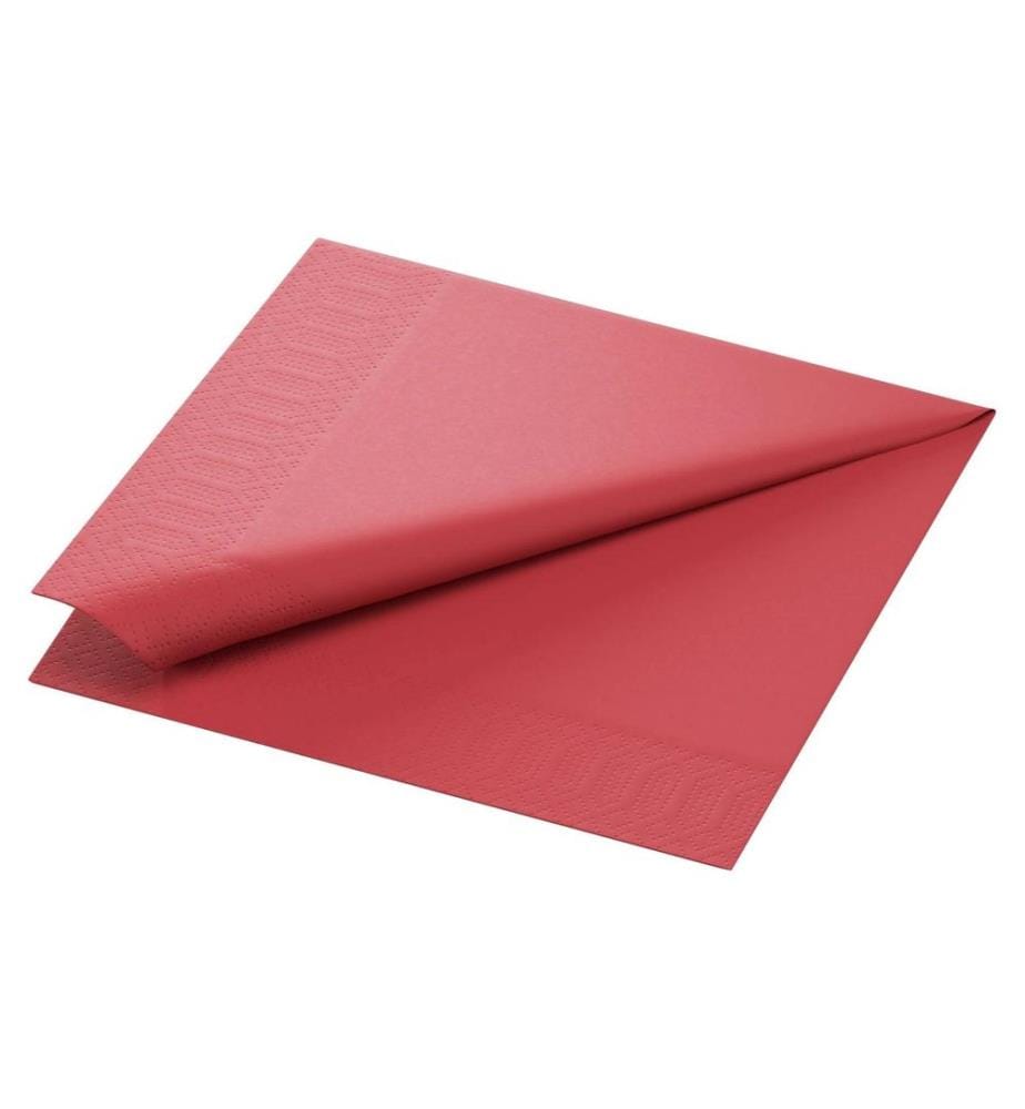Duni - Serviettes en papier 213127 40 cm x 40 cm, 250 Pièce/s, Bordeaux