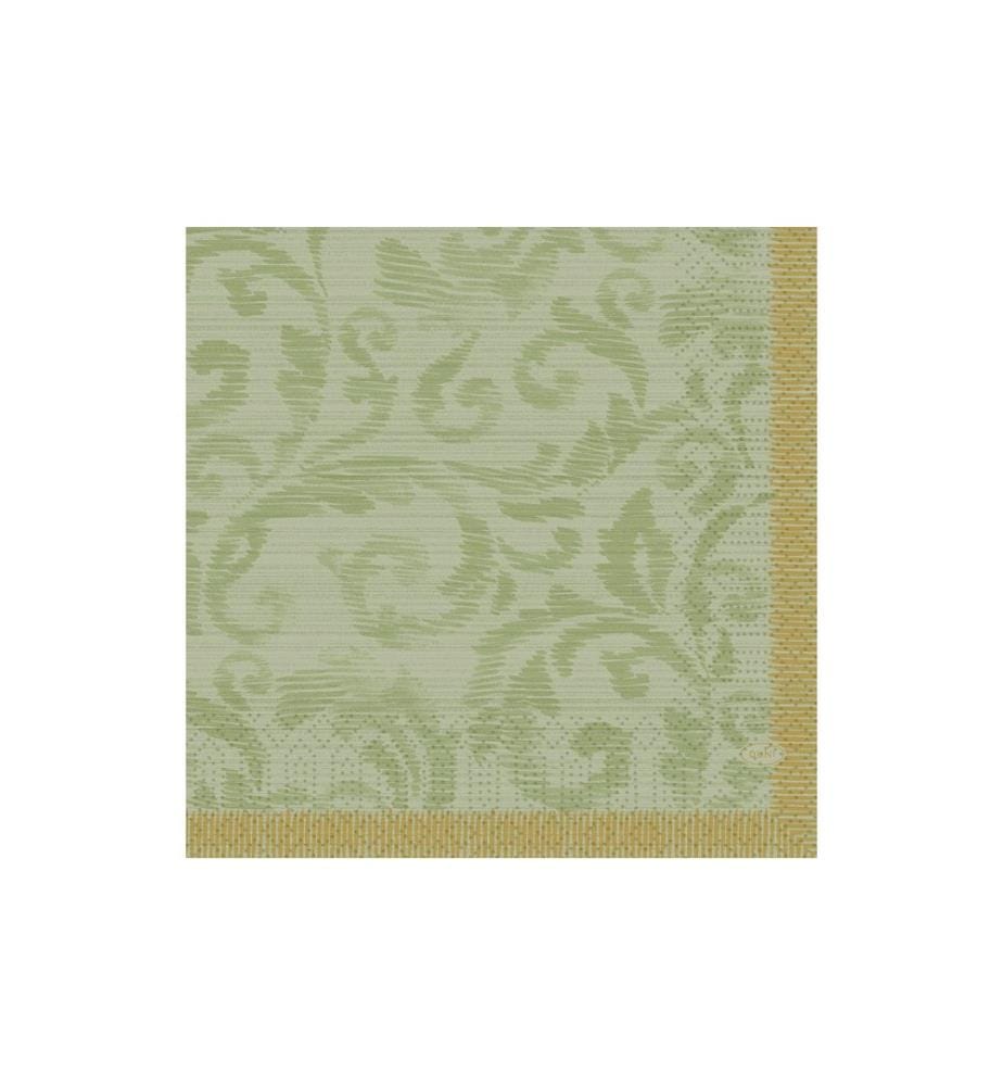 Duni - Serviettes en papier Rich Damast Pist. 33 cm x 33 cm, 250 Pièce/s