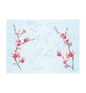 Duni - Tischset Cherry Breeze 100 Stück, 40 cm x 30 cm, Weiss/Rosa