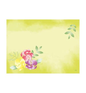 Duni - Set de table Soft Tropics 100 pièces, 30 cm x 40 cm, Jaune