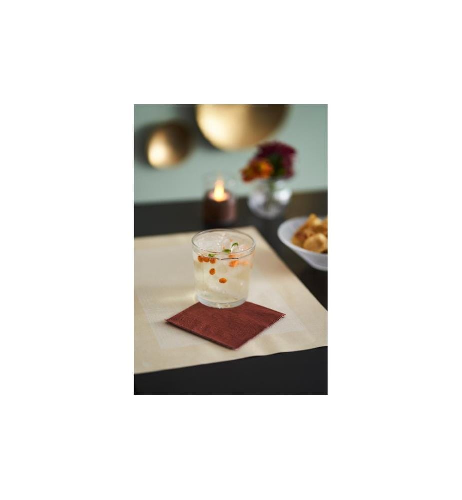 Duni - Set de table Bio DC Linnea 100 pièces, 30 cm x 40 cm, Crème