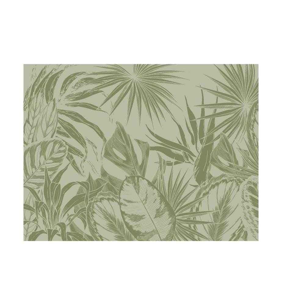 Duni - Set de table Tropical Vibes 250 pièces, 40 cm x 30 cm, Vert