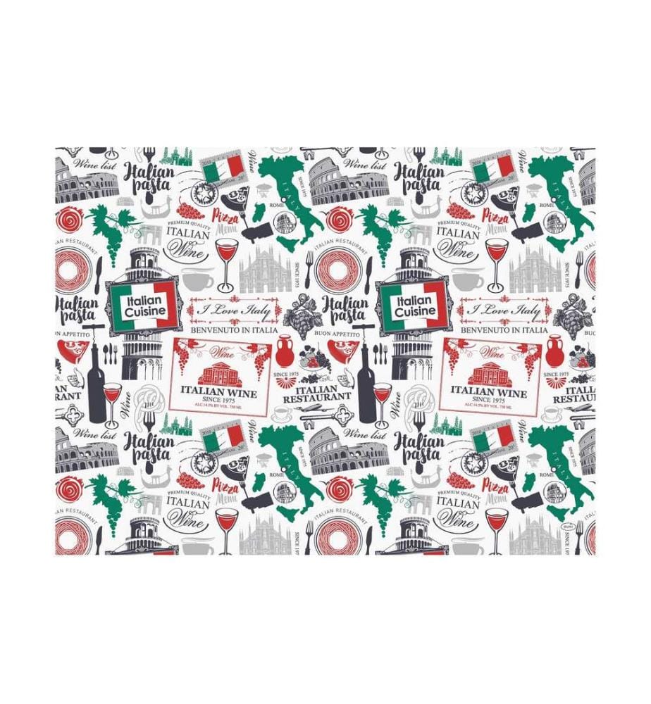 Duni - Tischset Viva Italia 250 Stück, 30 cm x 40 cm, Mehrfarbig