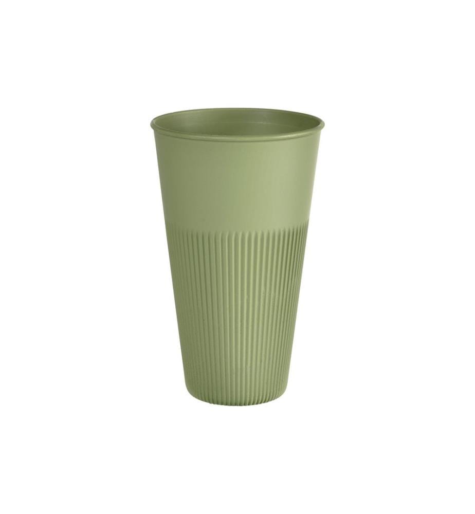 Duni - Gobelet Hot Stripes 480 ml, 10 Pièce/s, Vert