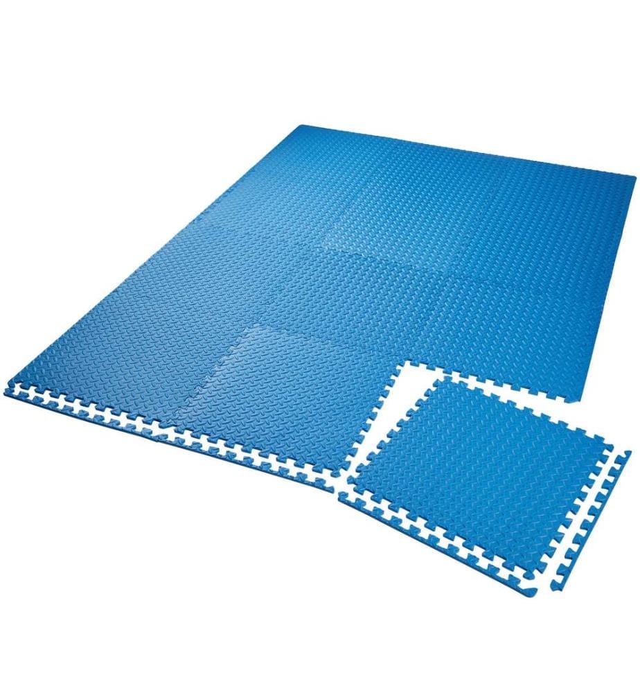 Bodenschutzmatte 12-tlg - blau