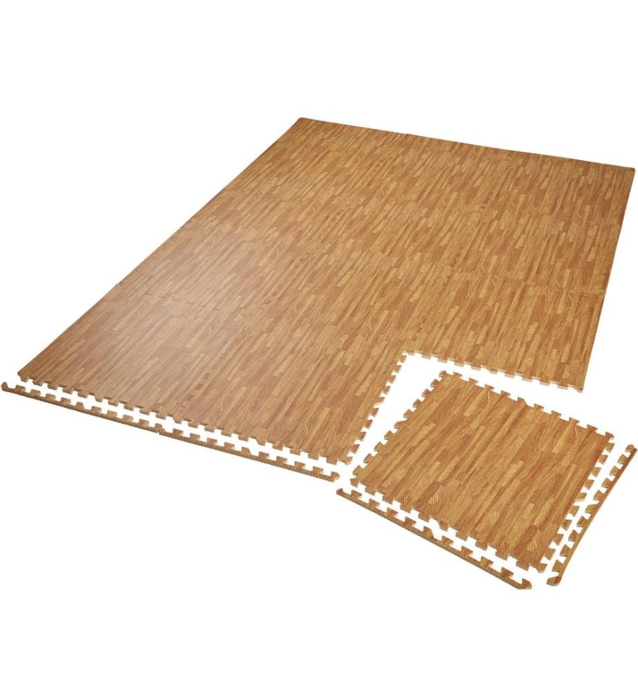 Bodenschutzmatte 12-tlg - holzdekor