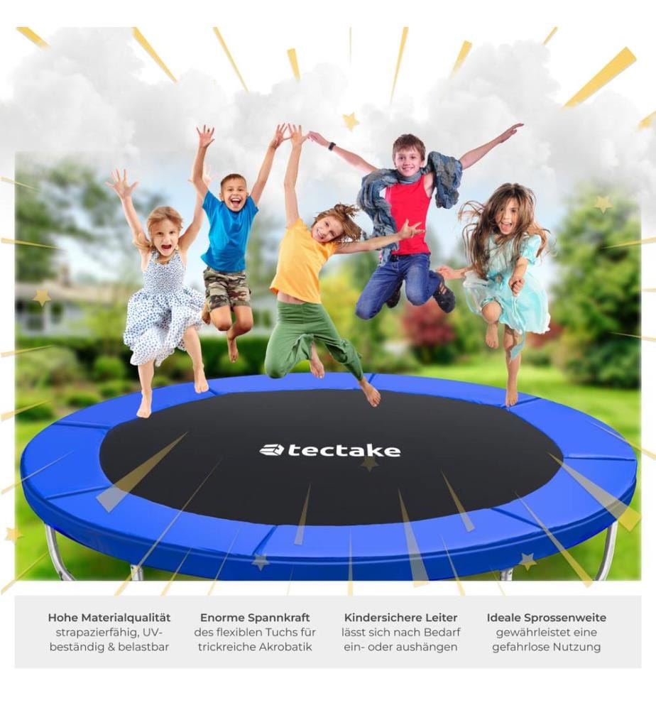 Trampolin Garfunky mit Sicherheitsnetz - 305 cm