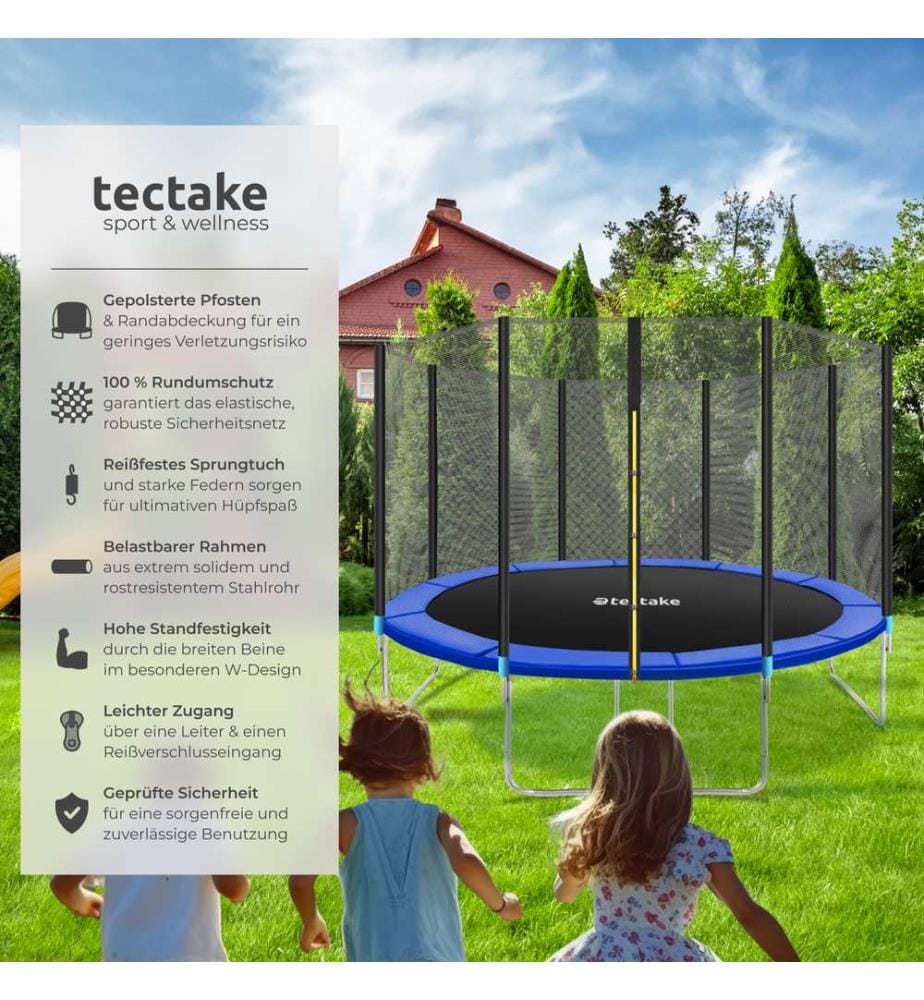 Trampolin Garfunky mit Sicherheitsnetz - 366 cm