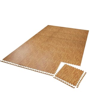 Bodenschutzmatte 24-tlg - holzdekor