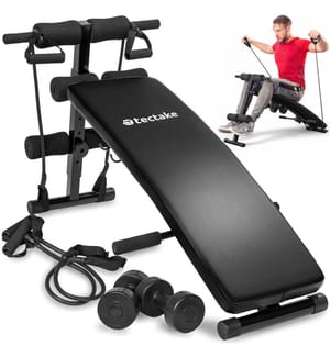 Sit-up Bank Cuttler 129x55x70 cm - schwarz