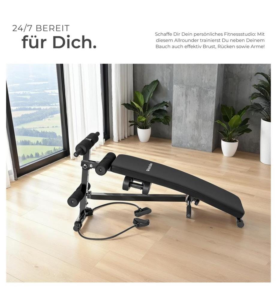 Banc de musculation CUTTLER 129 x 55 x 70 cm - noir