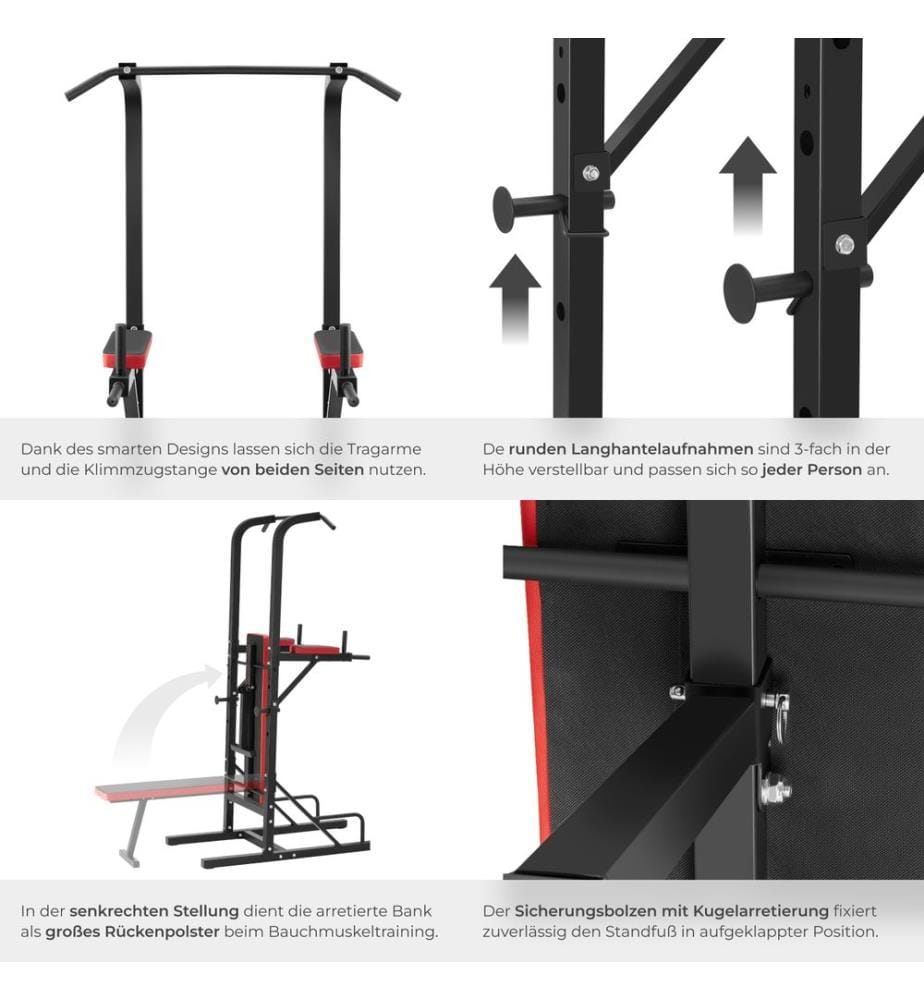 Station de musculation Reeves - noir
