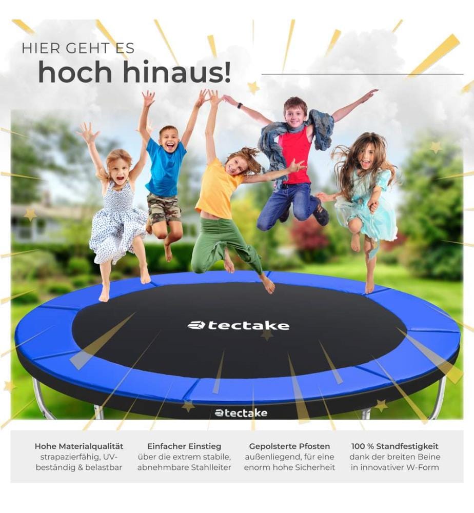 Trampolin Jumpy mit Sicherheitsnetz - 366 cm