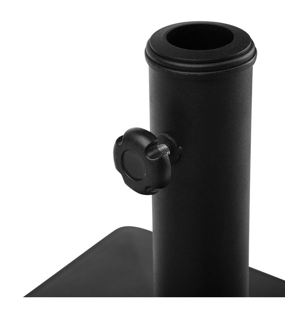 Socle de parasol CERVO Noir Carré 25 kg