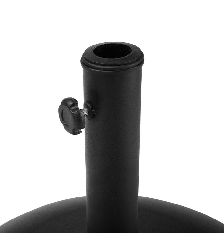 Sonnenschirmständer Schwarz Beton ? 45 cm Schirmfuss rund Garten Balkon modern