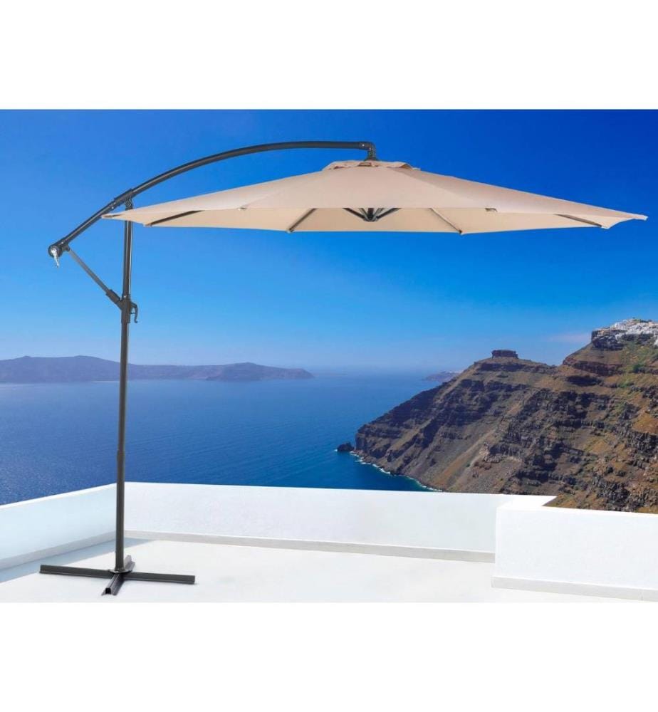 Parasol déporté 300 cm RAVENNA Beige sable