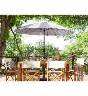 Parasol de jardin 255 cm BAIA Gris clair
