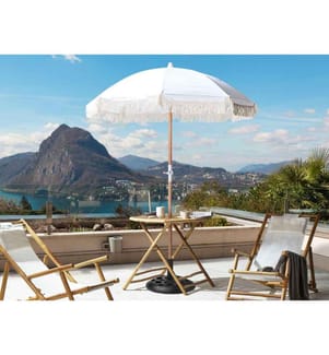 Patio Parasol 150 cm MONDELLO White