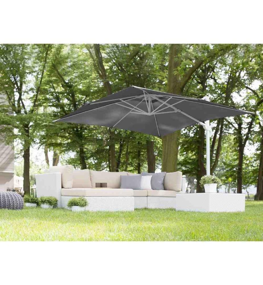 Parasol déporté 250 cm MONZA Gris foncé