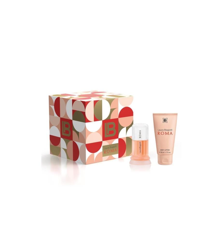 Laura Biagiotti Roma Fragrance Gift Set for Women with Body Cream
