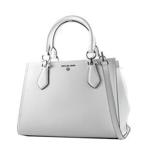 Sac Marilyn moyen en cuir saffiano - Blanc