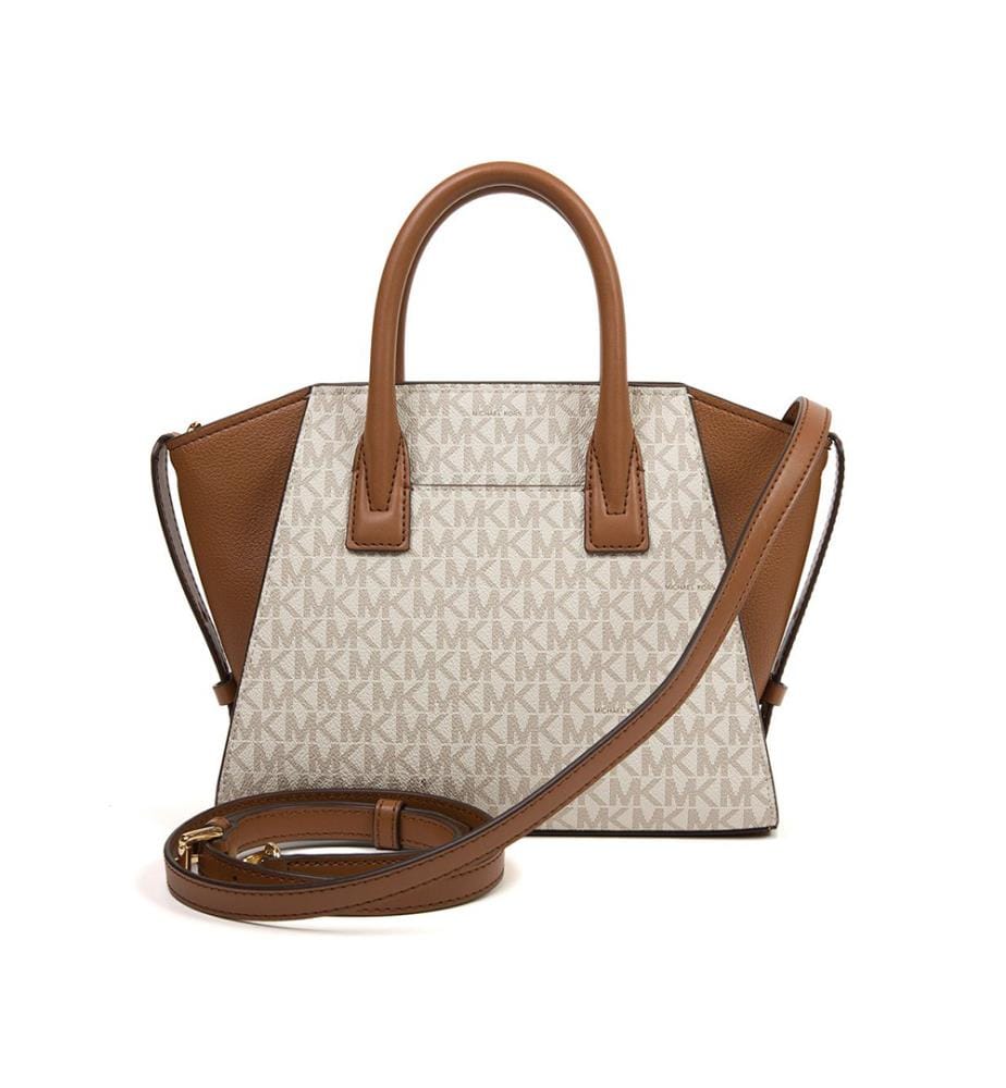 Borsa Avril Small Top-Zip Satchel - Vaniglia