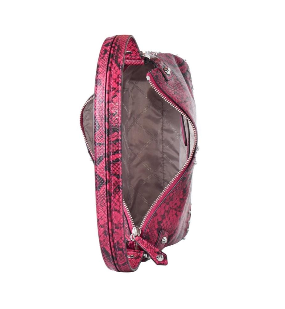 Borsa a tracolla Astor Grande con borchie - fucsia