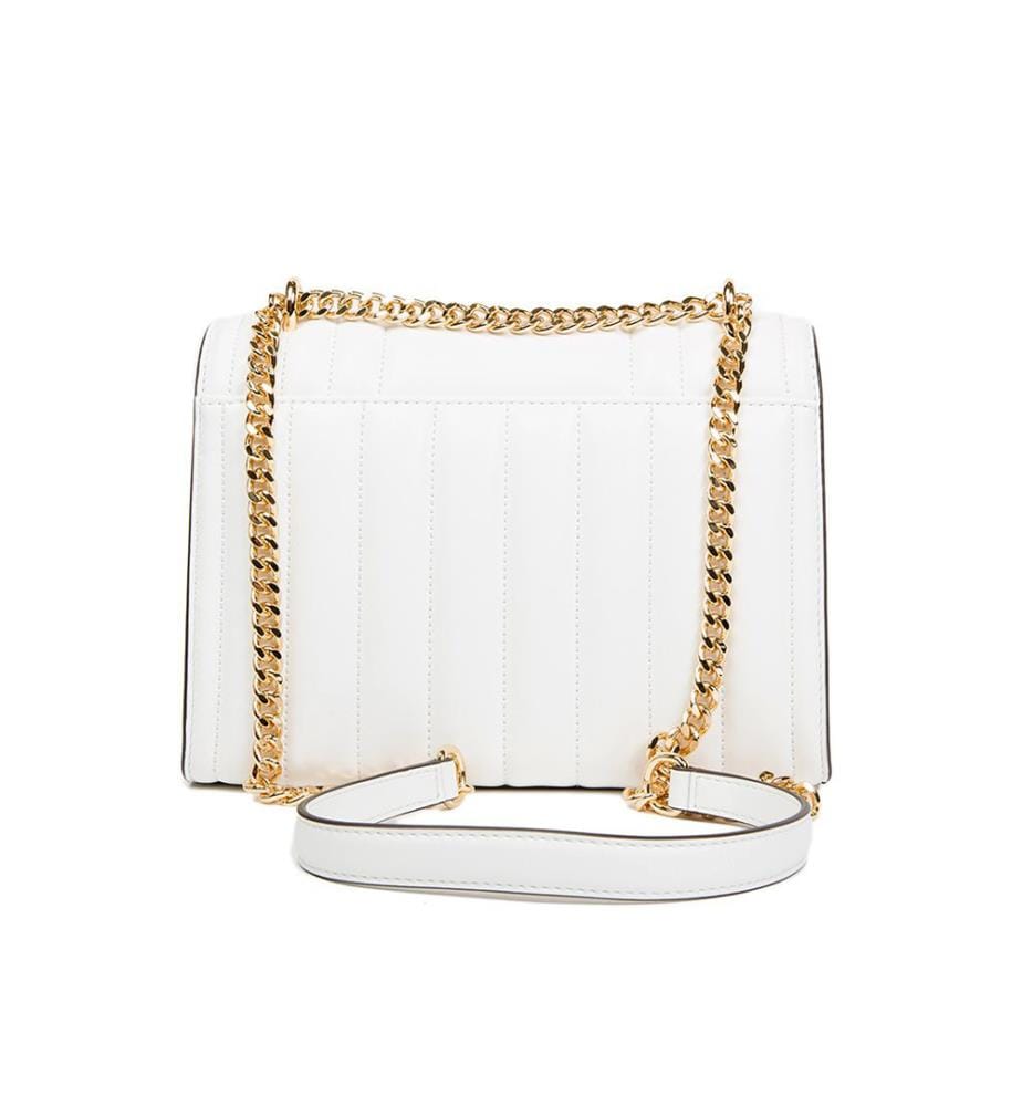 Whitney Medium Flap Kette Schulter - Optic White