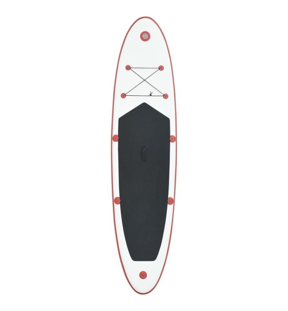 Stand Up Paddle Surfboard SUP Aufblasbar Rot und Weiss
