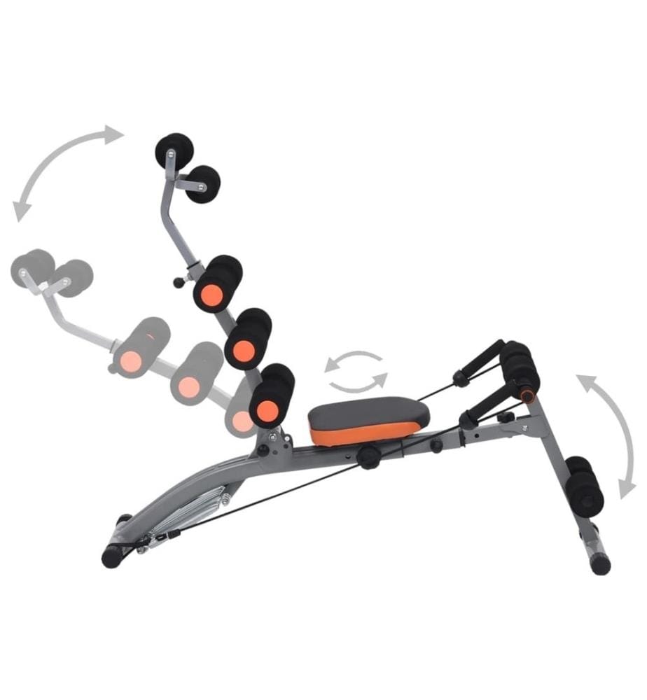 Bauchtrainer in L-Form mit Elastischen Bändern