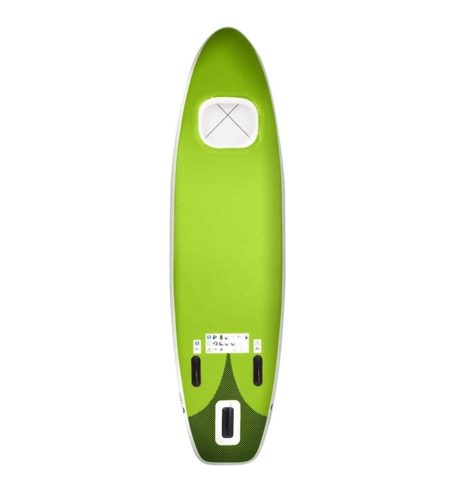 SUP-Board-Set Aufblasbar Grün 360x81x10 cm