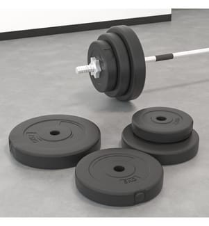 Hantelscheiben 6 Stk. 30 kg Zement