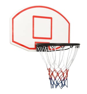 Basketballkorb Weiss 71x45x2 cm Polyethylen