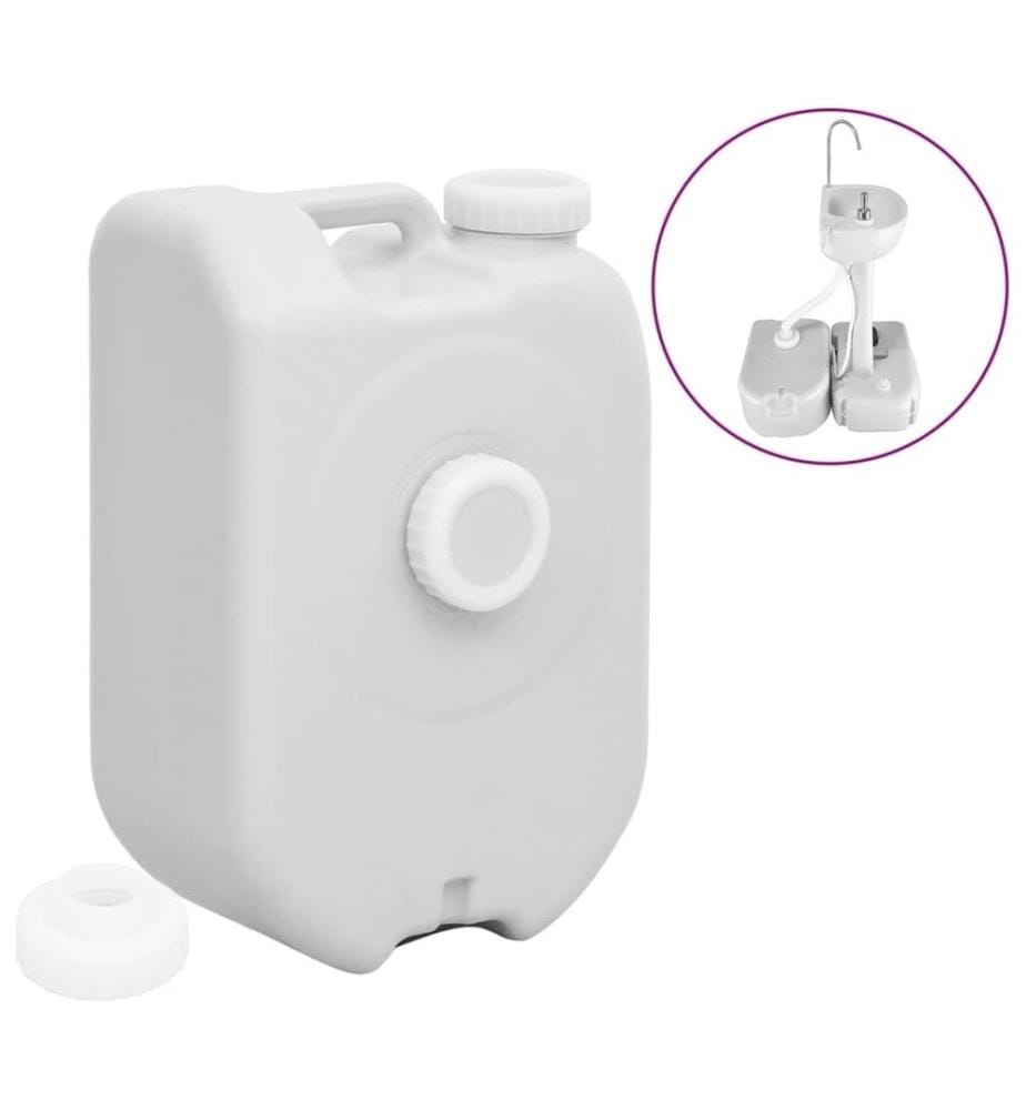 Wassertank Tragbar mit Adapter 24 L Grau