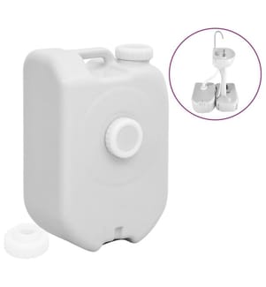 Réservoir d'eau portable avec adaptateur 24 L gris